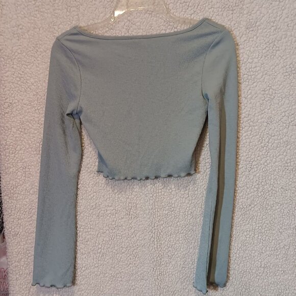 L.E.I. Ashley Low Rise Junior Size 9 Lace Fringe Shorts & Shein Medium Crop Top - Picture 5 of 16